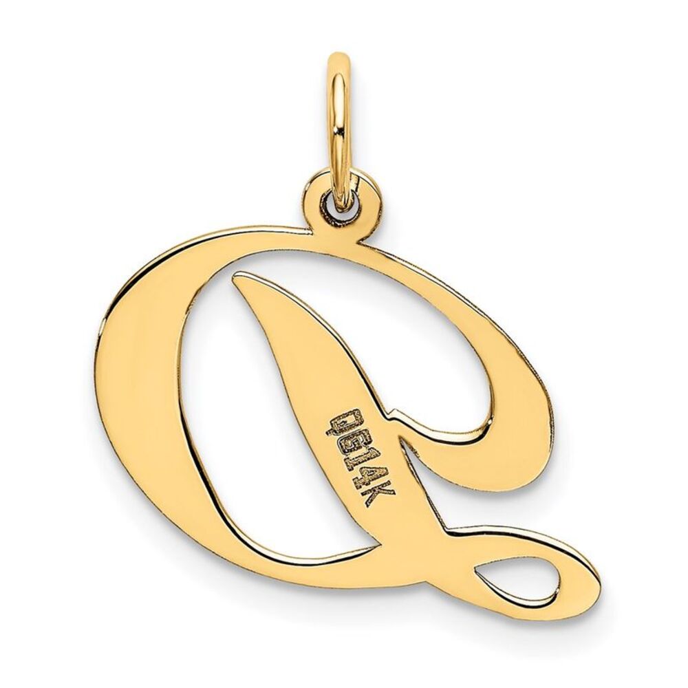 Kazi Luxury 14k Yellow Gold Medium Fancy Script L… - image 3
